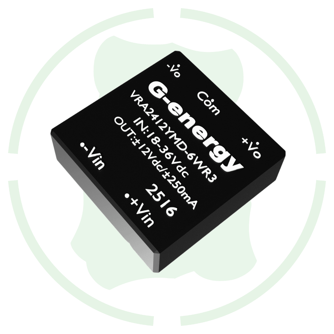 G Energy VRA2412YMD-6WR3 24V to 12V 250mA 6W Dc To Dc Converter IP68 Buck Converter