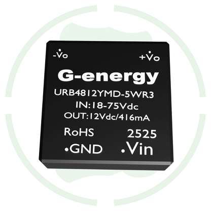 G-energy URB4812YMD-5WR3 48V To 12V 416mA 5W Dc Dc Converter IP68 Buck Converter