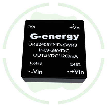 G energy URB2405YMD-6WR3 24V to 5V 1.2A 6W Dc Dc Converter IP68 Step Down Converter