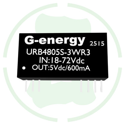 G energy URB4805S-3WR3 48V To 5V 600mA 3W Dc Dc Converter IP68 Step Down Converter