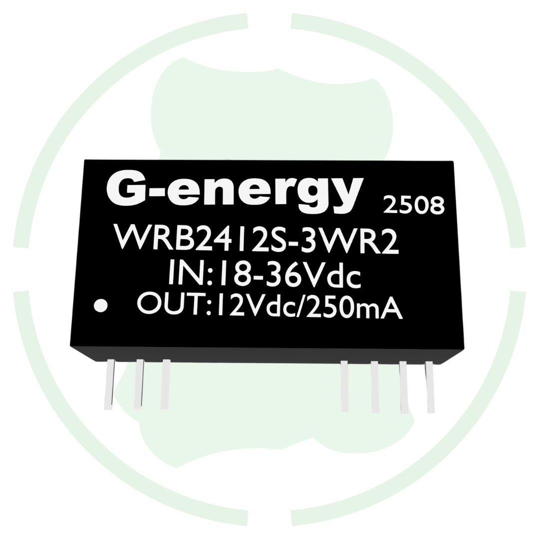 G energy WRB2412S-3WR2 24V to 12V 250mA 3W Dc-Dc Converter IP68 Buck Converter